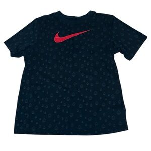 Nike Black Raindrop Red Swoosh T-shirt, XL